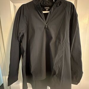 Black Half-Zip Pullover